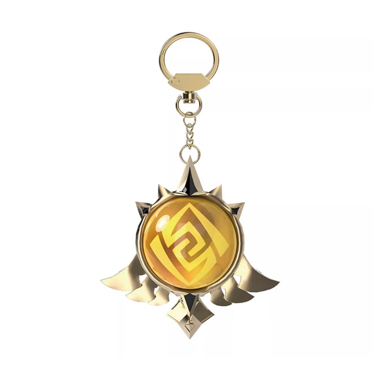 Genshin Impact Mondstadt Geo vision keychain earth element accessory
