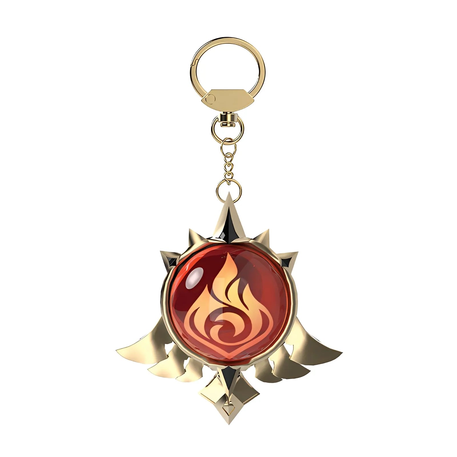 Genshin Impact Mondstadt Pyro vision keychain fire element accessory
