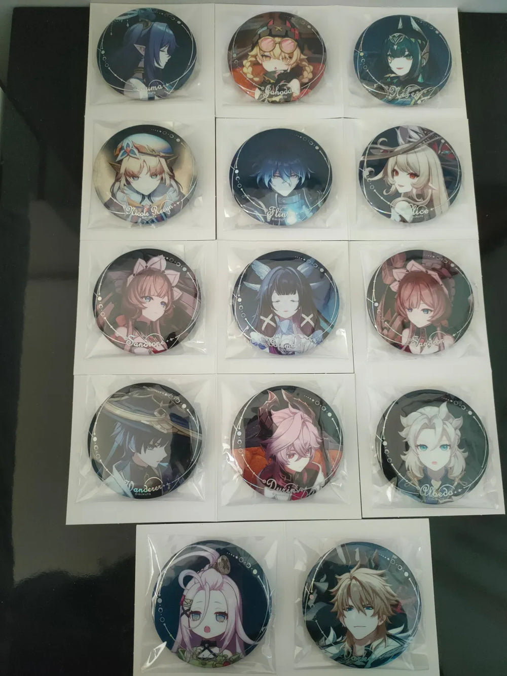 Blind Box de Bottons Moonlit Ballad of The Night de Genshin Impact