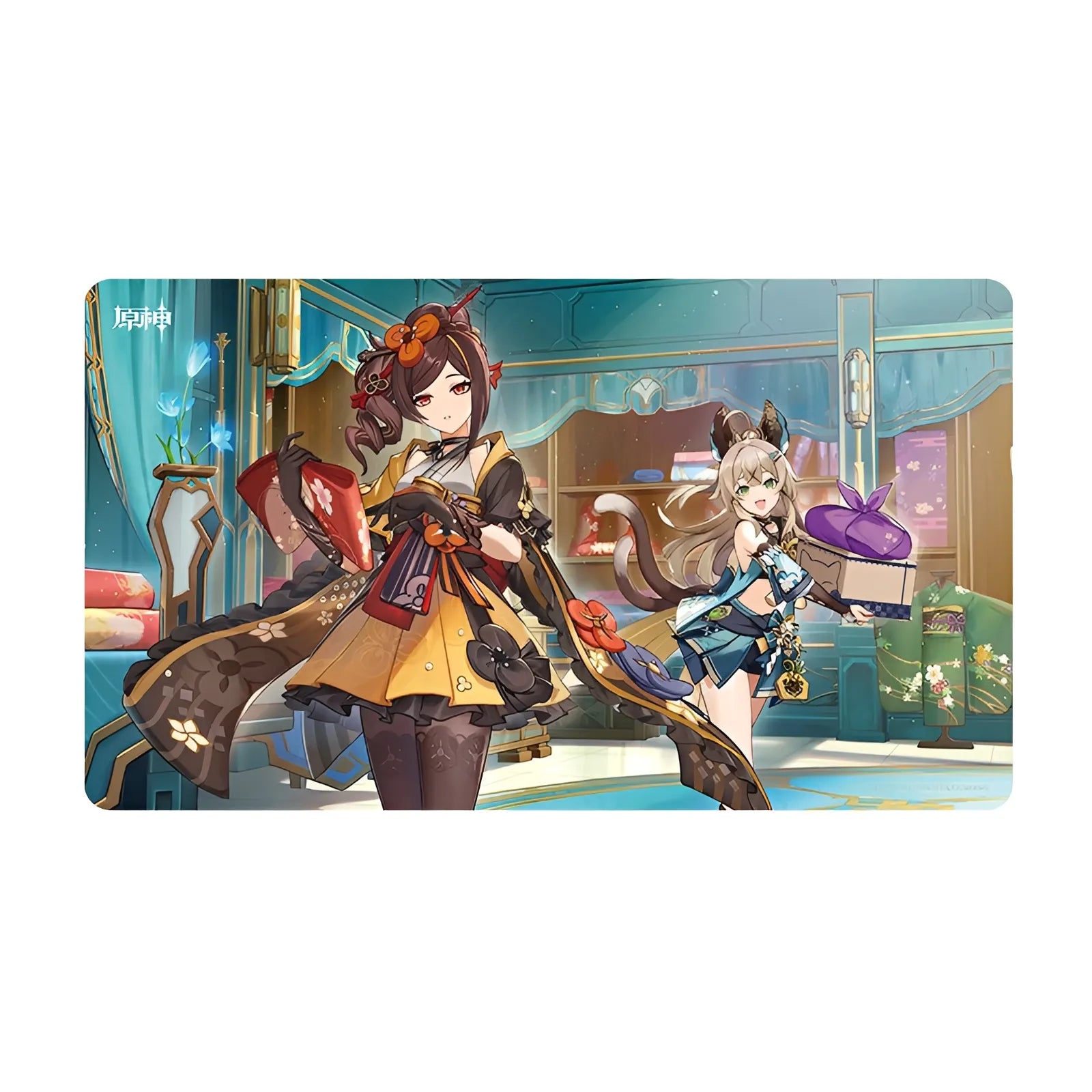 Genshin Impact Labyrinth of Fog themed anime gaming mouse pad large desk mat