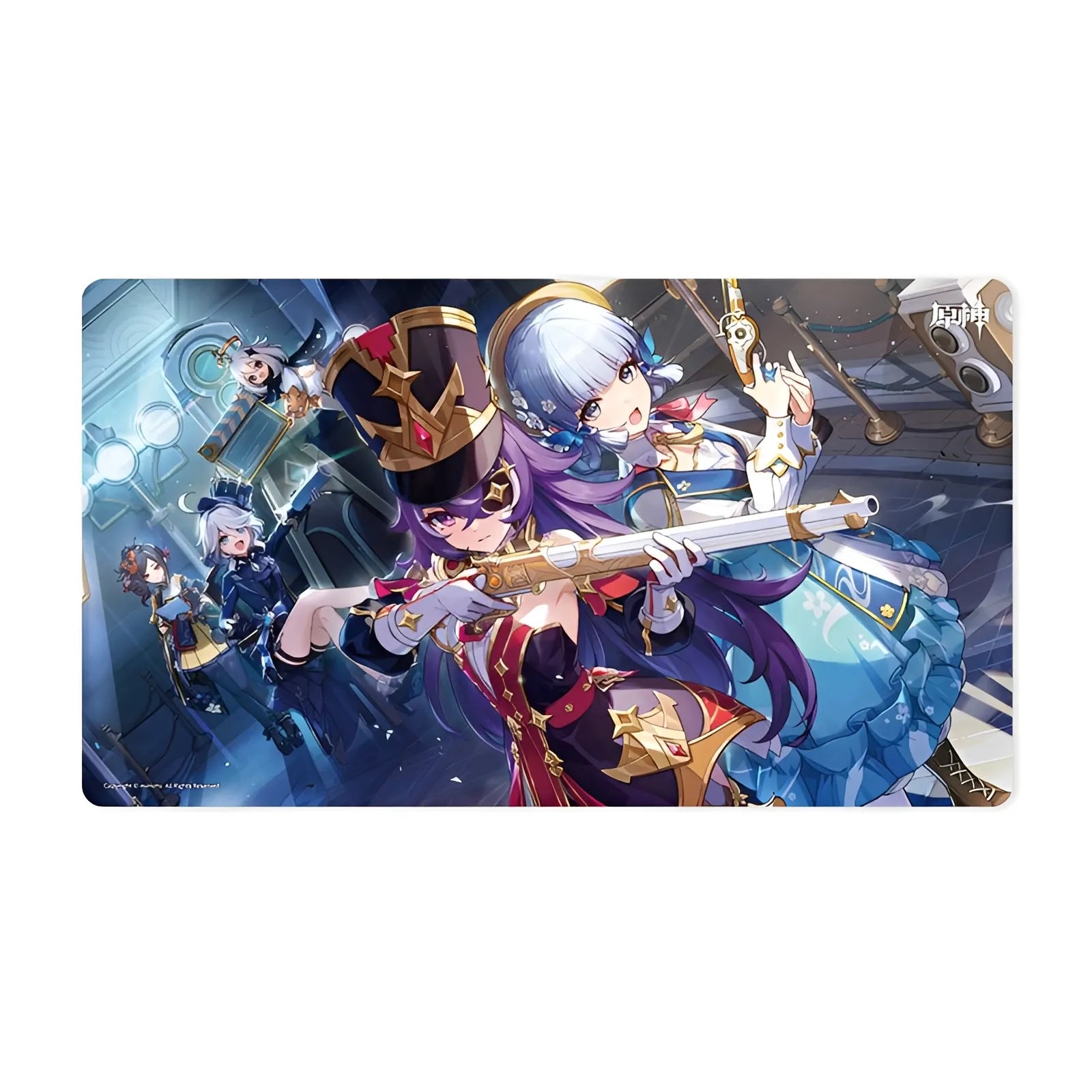 Genshin Impact Masquerade of the Guilty Fontaine event themed gaming mouse pad