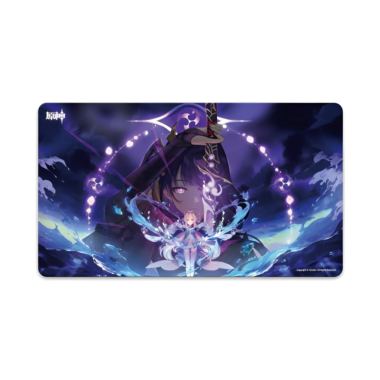 Genshin Impact Zephyr of the Violet Garden themed anime desk mouse pad gaming mat