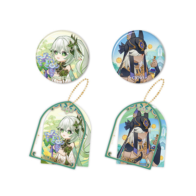 Genshin Impact Nahida Cyno badge acrylic charm collection