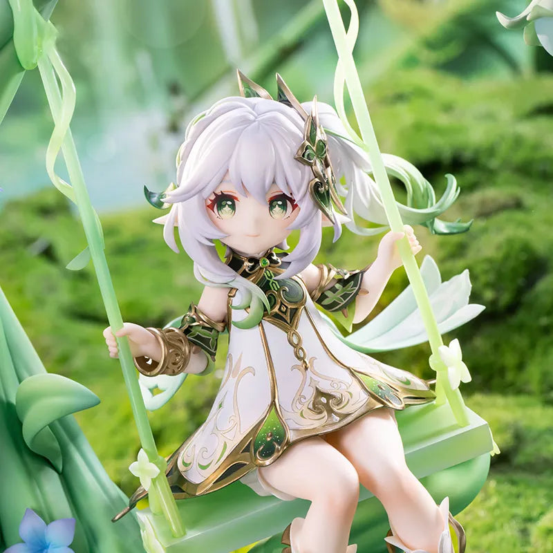 Nahida Physic of Purity figure displayed on the botanical swing