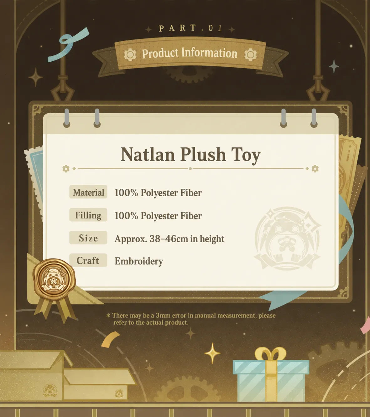 Genshin Natlan Baby Saurian plush product information