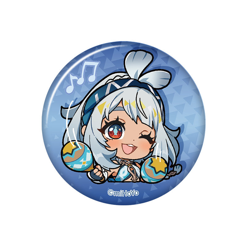 Genshin Impact Mualani chibi emoji badge Natlan series glossy character pin