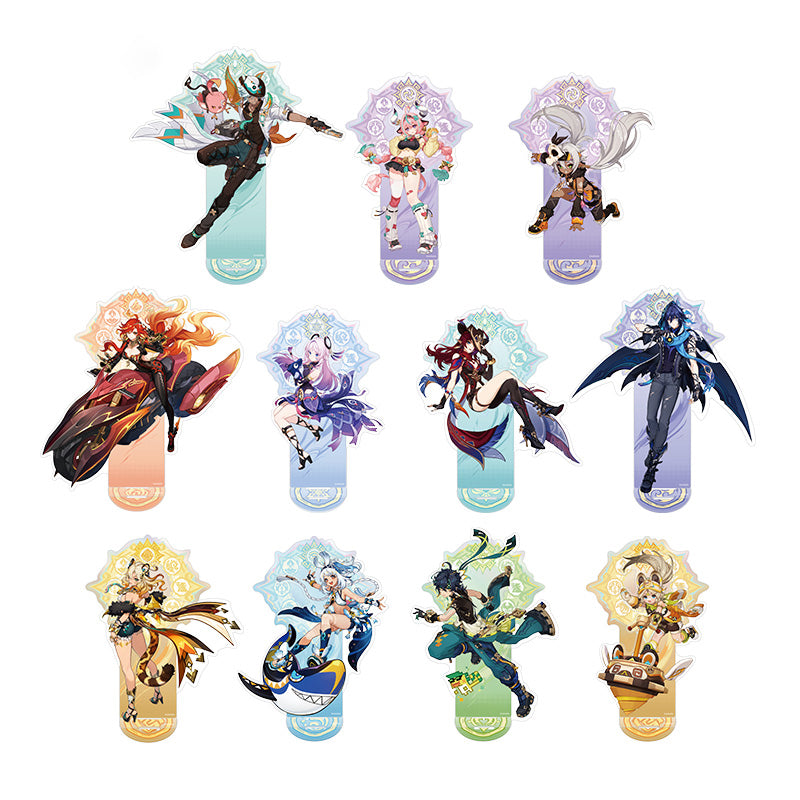 Genshin Impact Natlan Series acrylic standee collection featuring Mualani Kinich Mavuika Citlali Ifa and more