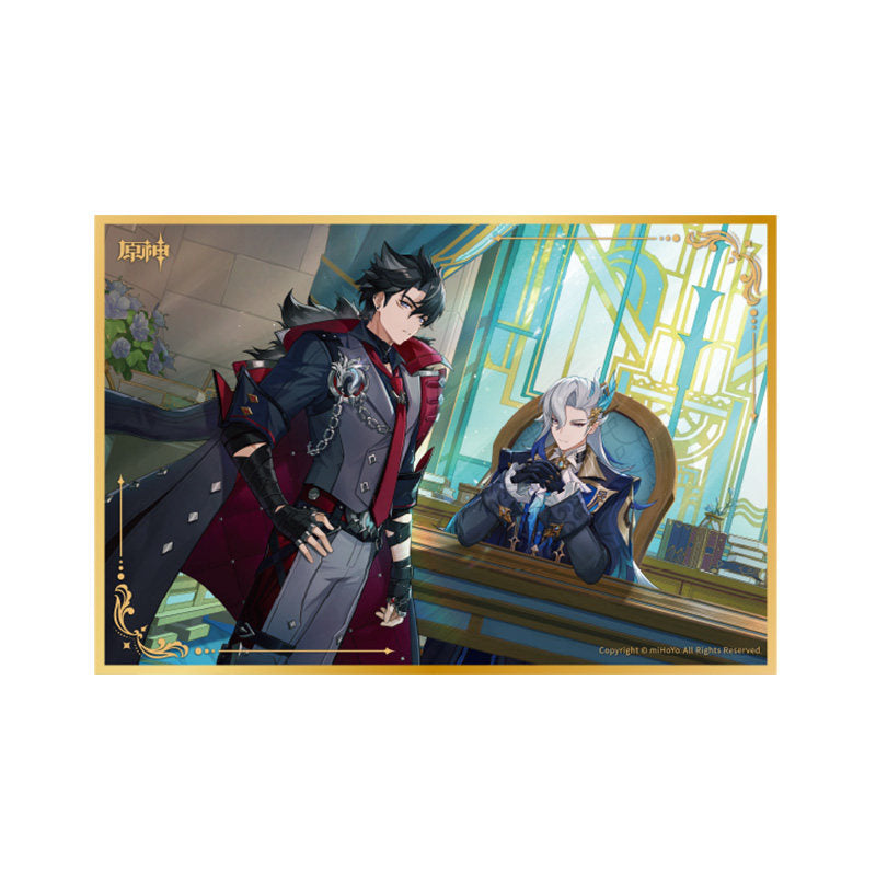Genshin Impact Neuvillette acrylic art print theme series collectible card