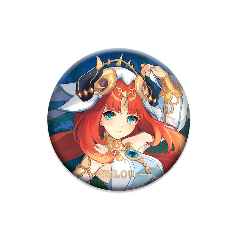 Genshin Impact Nilou character badge anime collectible pin