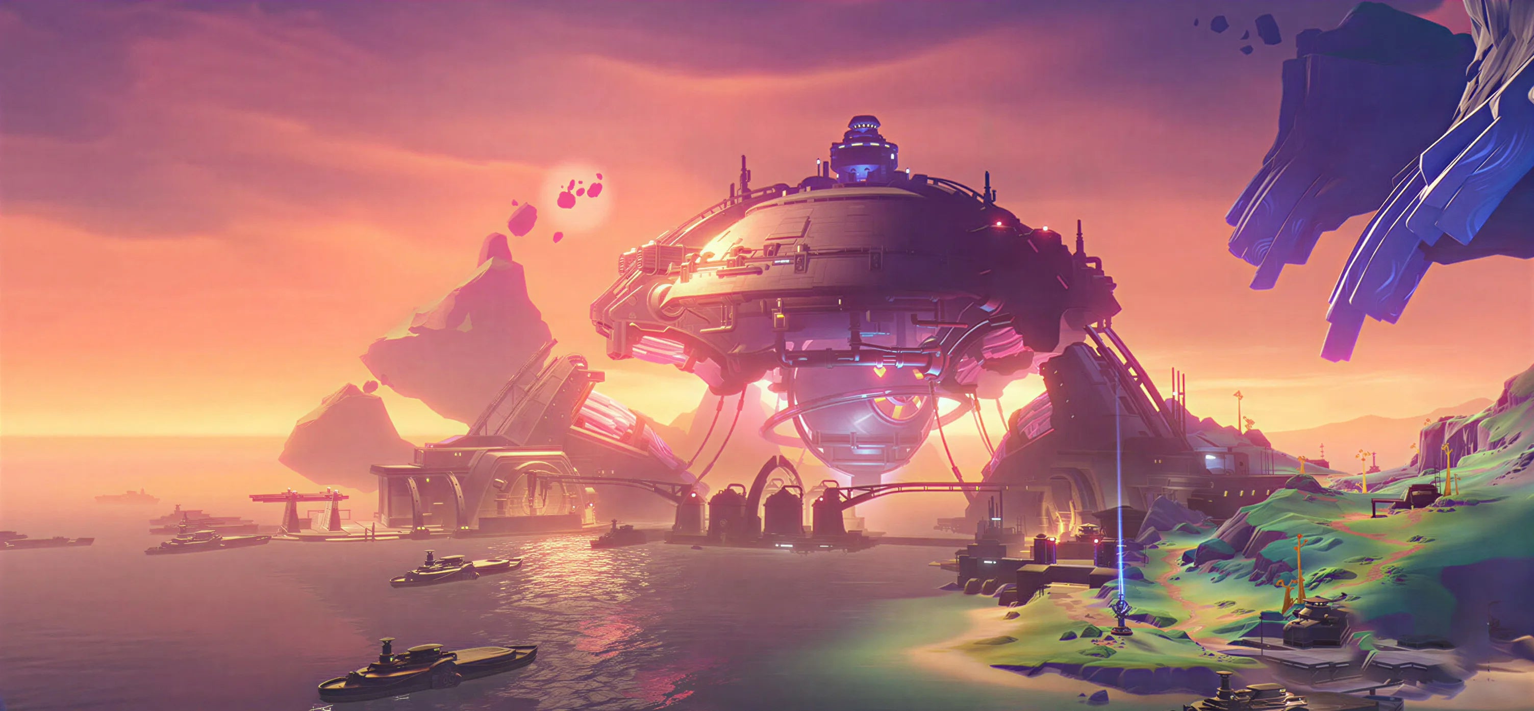 Genshin Impact Nod-Krai characters featured against the region’s moonlit northern landscape