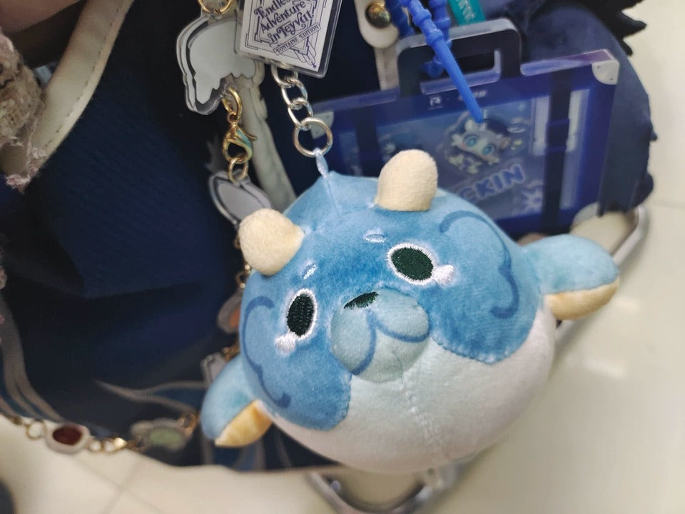 Genshin Impact Série Océan Peluche Blubberbeast Coussin et Porte-clés
