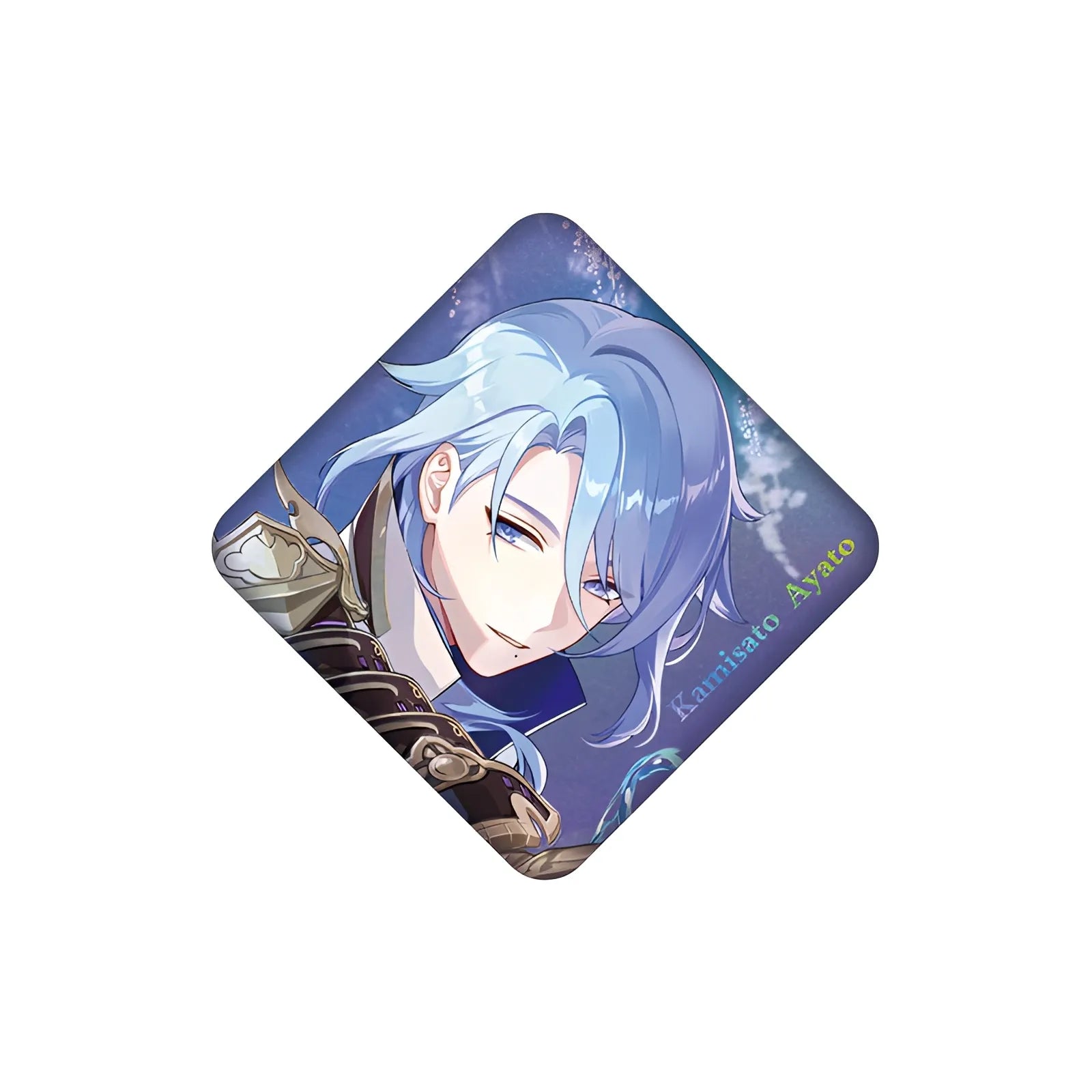 Genshin Impact Kamisato Ayato badge from Offline Event Series metal badge collectible