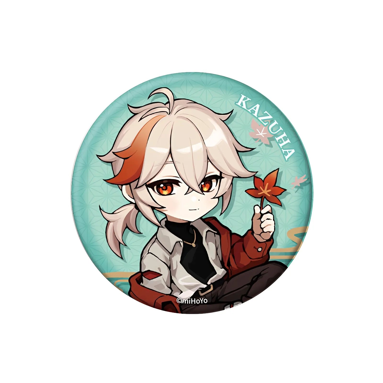 Genshin Impact Outing Series chibi badge Kaedehara Kazuha collectible pin