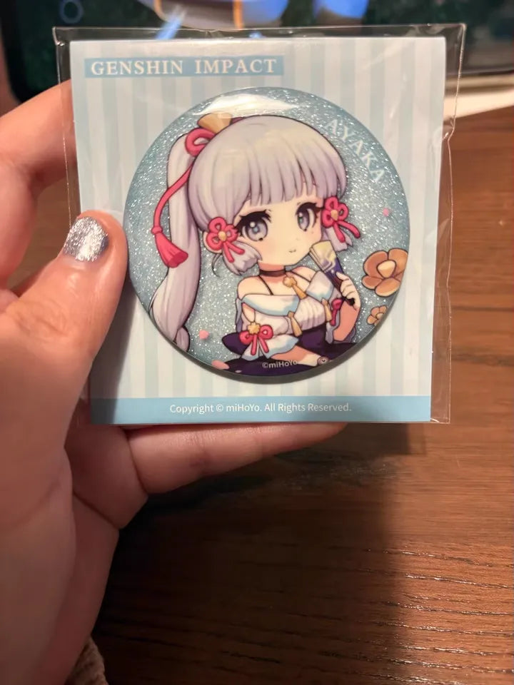 Genshin Impact Outing Series Chibi Badge & Pin Keychain