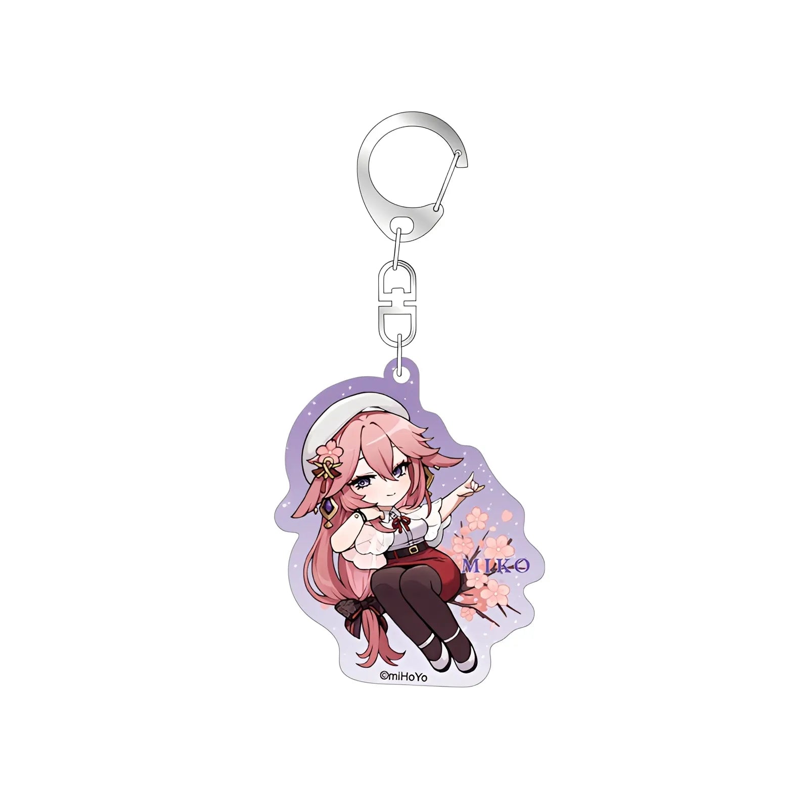 Genshin Impact Outing Series chibi keychain Yae Miko acrylic charm
