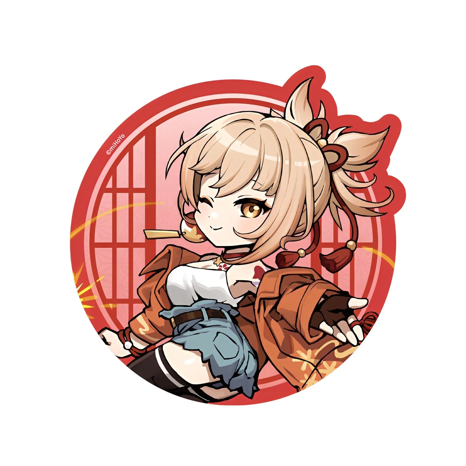 Genshin Impact Outing Series chibi mousepad Yoimiya desk mat