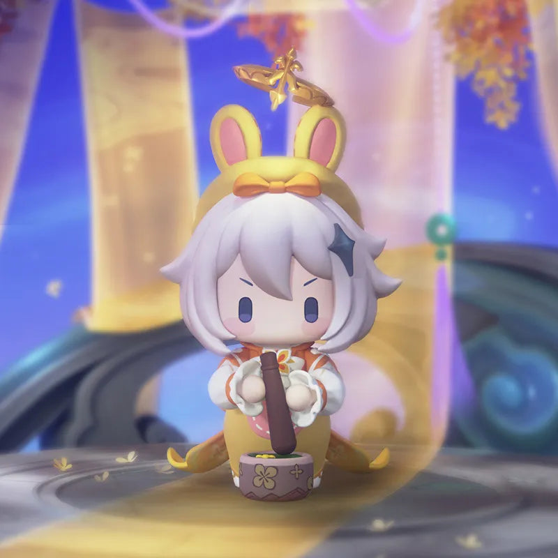 Genshin Impact Paimon Little Moon Rabbit Figure
