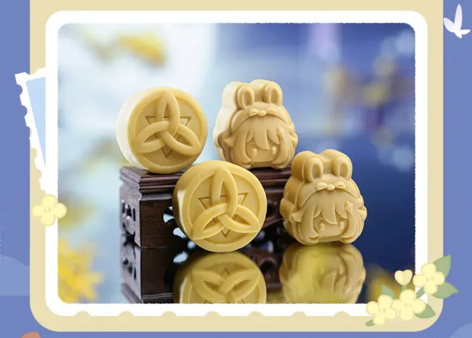 Paimon Little Moon Rabbit gift box and collectible set details