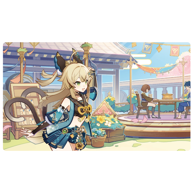 Genshin Impact postcard set display example for collection and decoration