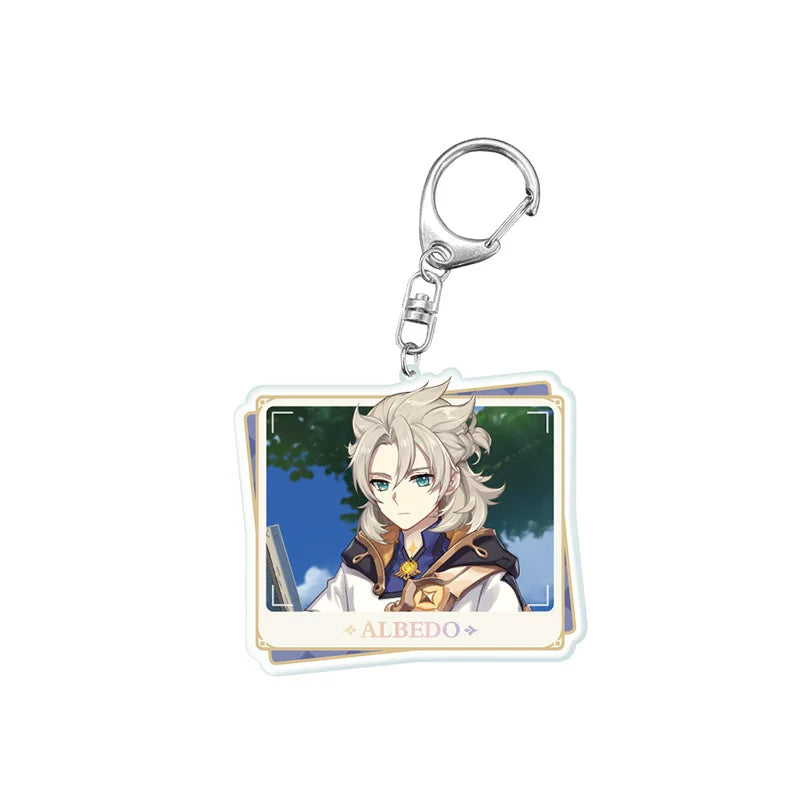 Genshin Impact PV Series acrylic keychain featuring Albedo character design