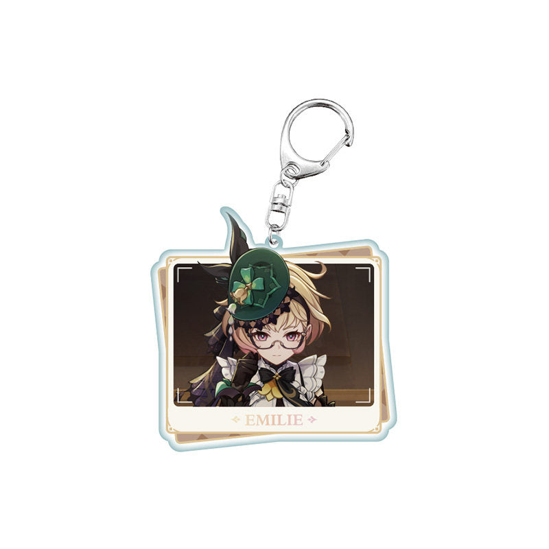 Genshin Impact PV Series acrylic keychain featuring Emilie character design