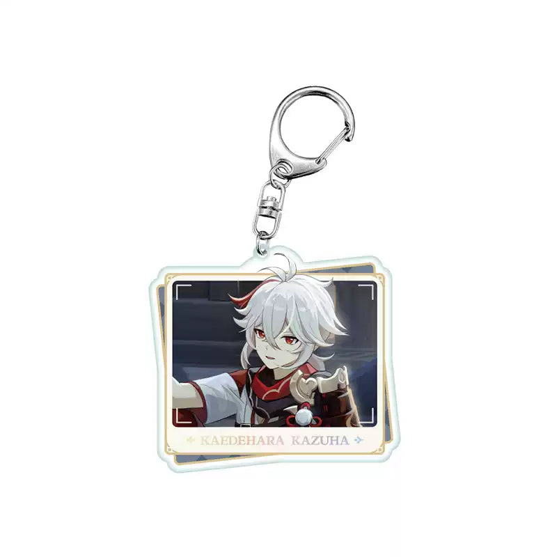 Genshin Impact PV Series acrylic keychain featuring Kaedehara Kazuha character design