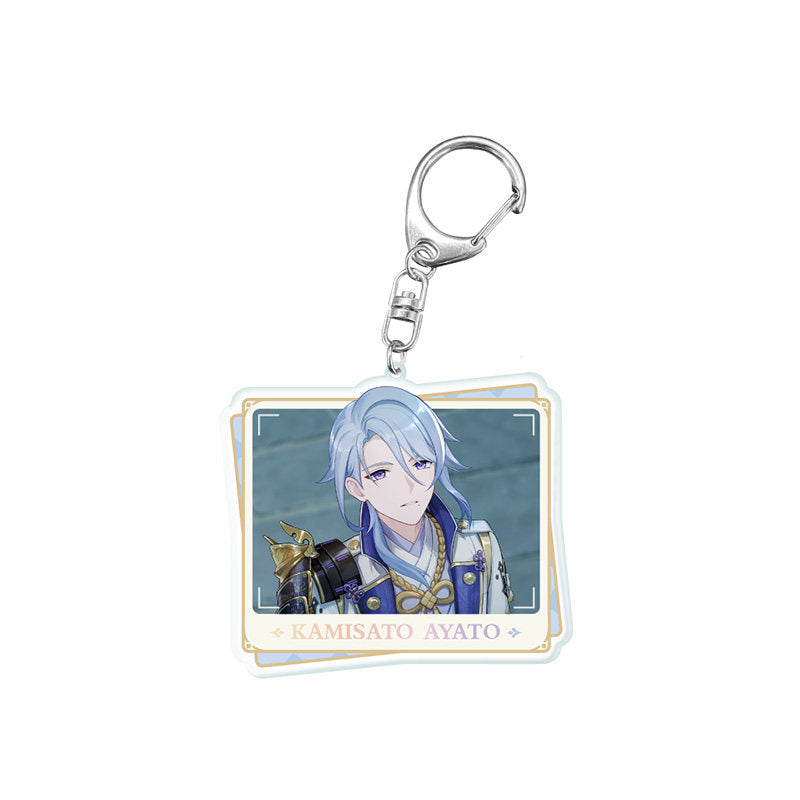 Genshin Impact PV Series acrylic keychain featuring Kamisato Ayato character design