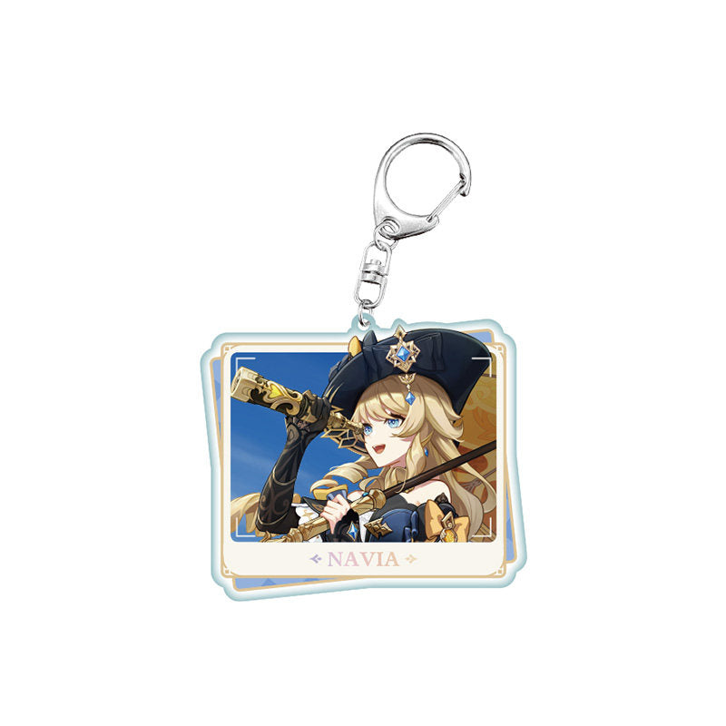 Genshin Impact PV Series acrylic keychain featuring Navia character design