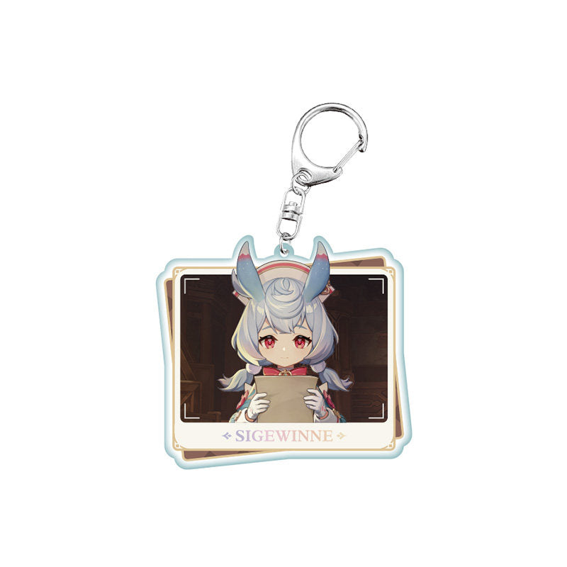 Genshin Impact PV Series acrylic keychain featuring Sigewinne character design