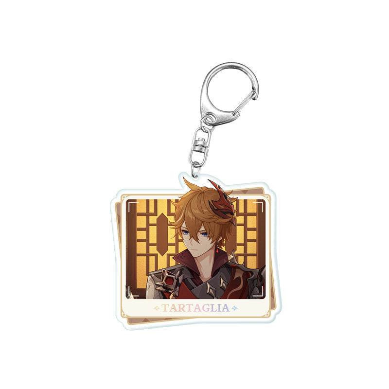 Genshin Impact PV Series acrylic keychain featuring Tartaglia character design