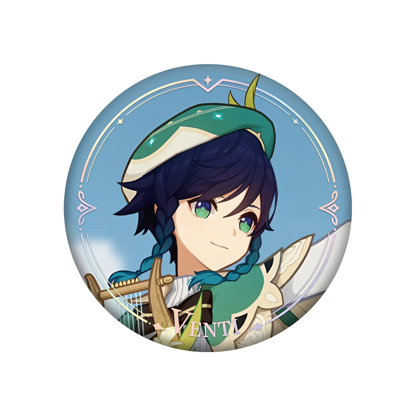 Genshin Impact PV Series badge featuring Venti character design