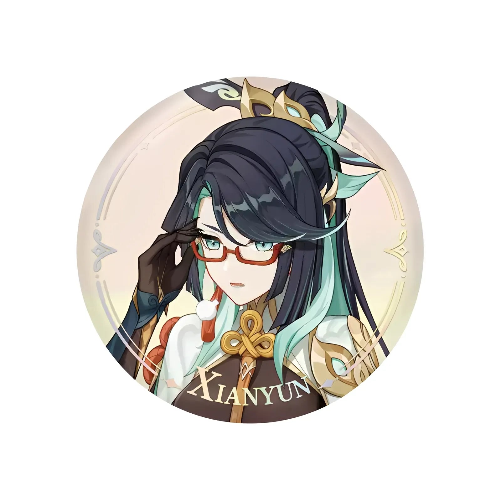Genshin Impact PV Series badge featuring Xianyun character design