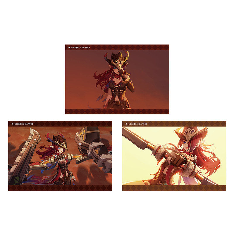Genshin Impact PV Series photo cards featuring Chasca character artwork