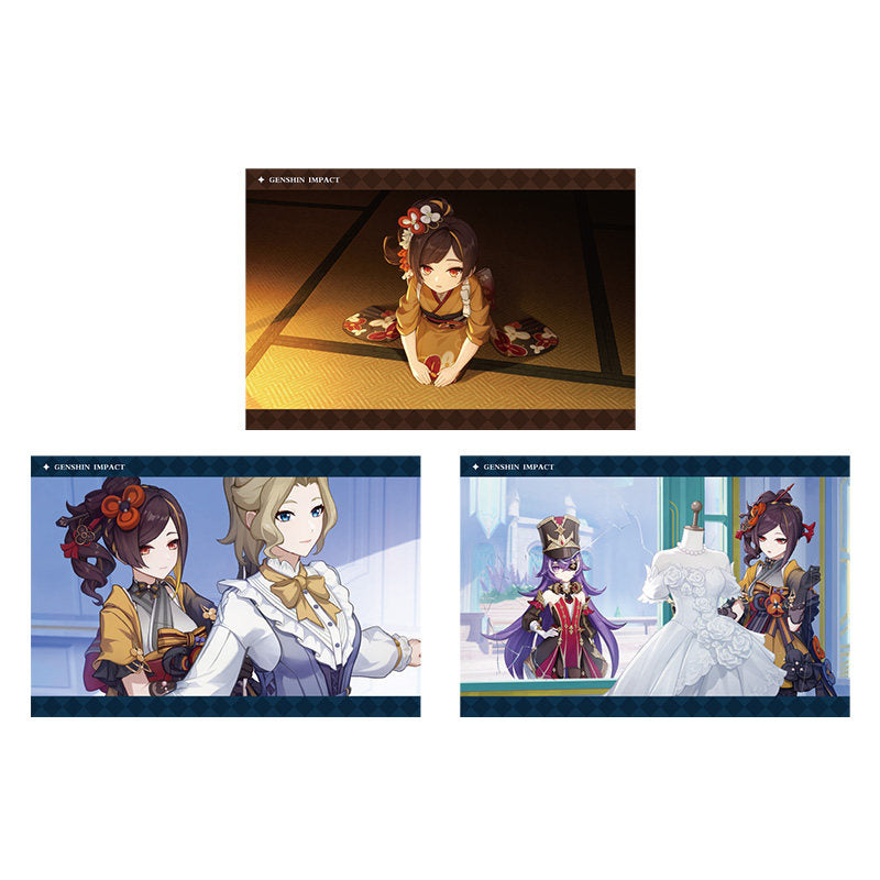 Genshin Impact PV Series photo cards featuring Chiori character artwork