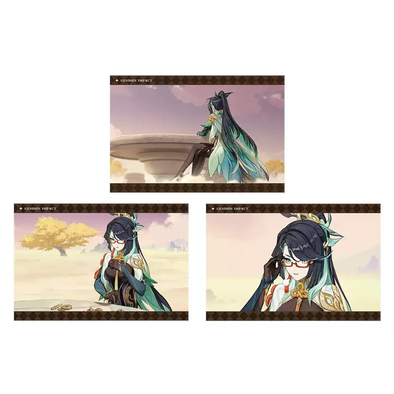 Genshin Impact PV Series photo cards featuring Xianyun character artwork