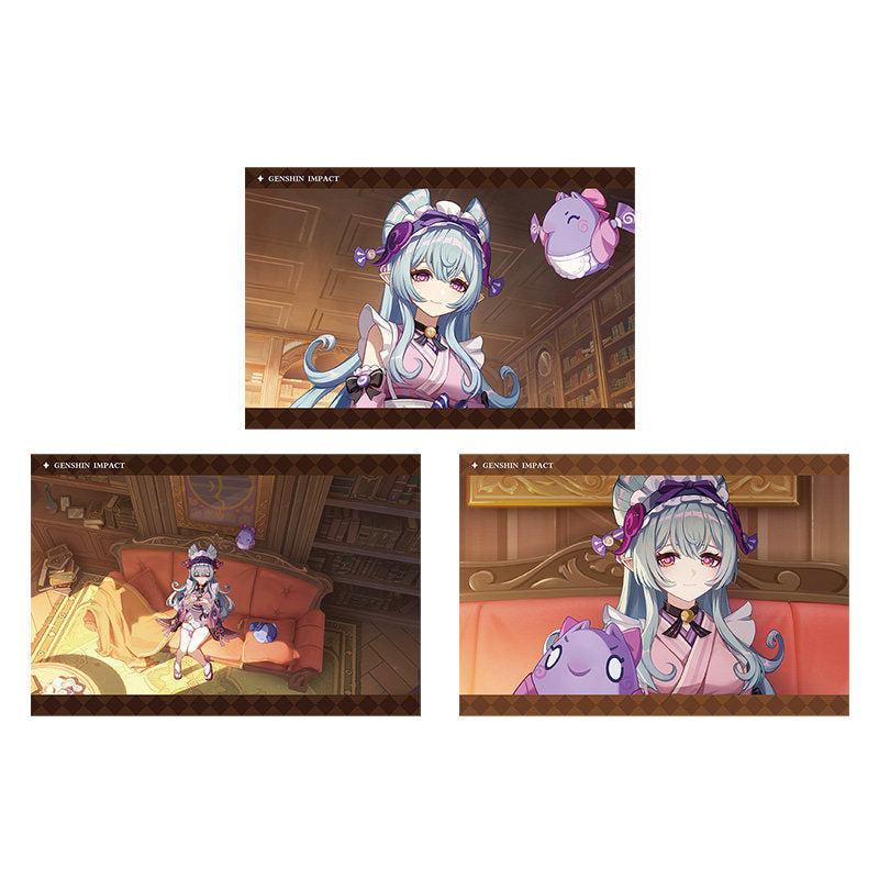 Genshin Impact PV Series photo cards featuring Yumemizuki Mizuki character artwork