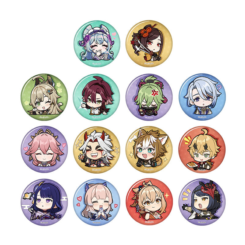 Genshin Impact Q Version Expression Badge Series Inazuma all characters chibi badge collection