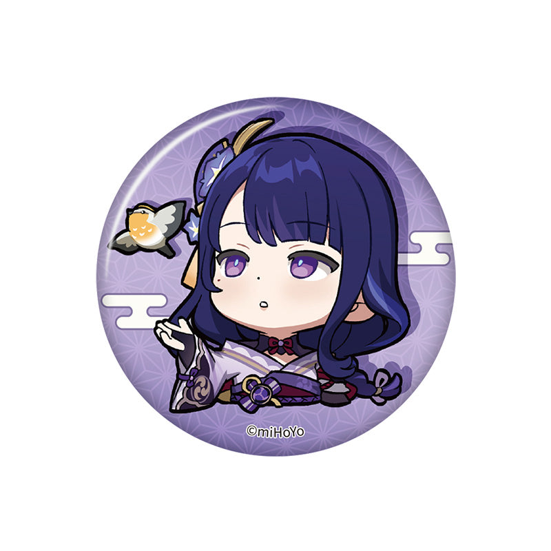 Genshin Impact Q Version Expression Badge Series Inazuma Raiden Shogun chibi badge pearl gloss finish