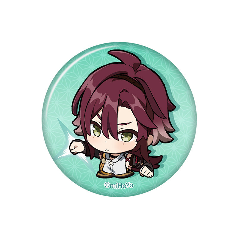 Genshin Impact Q Version Expression Badge Series Inazuma Shikanoin Heizou chibi badge pearl gloss finish