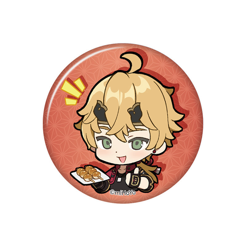 Genshin Impact Q Version Expression Badge Series Inazuma Thoma chibi badge pearl gloss finish