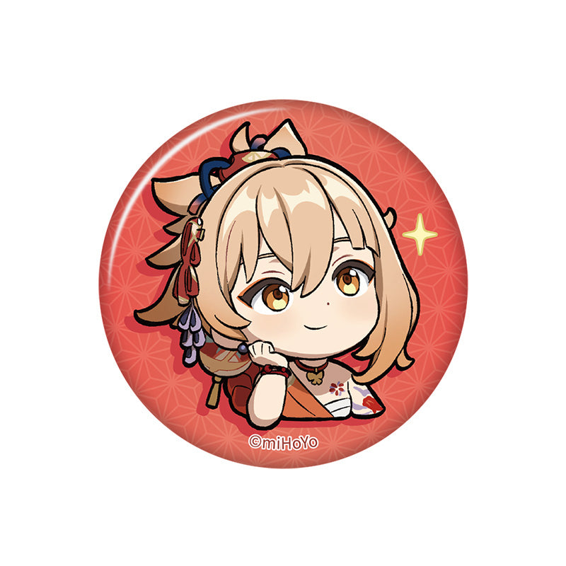 Genshin Impact Q Version Expression Badge Series Inazuma Yoimiya chibi badge pearl gloss finish