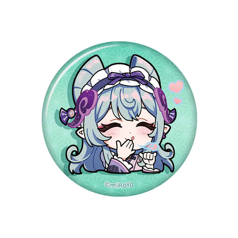 Genshin Impact Q Version Expression Badge Series Inazuma Yumemizuki Mizuki chibi badge pearl gloss finish