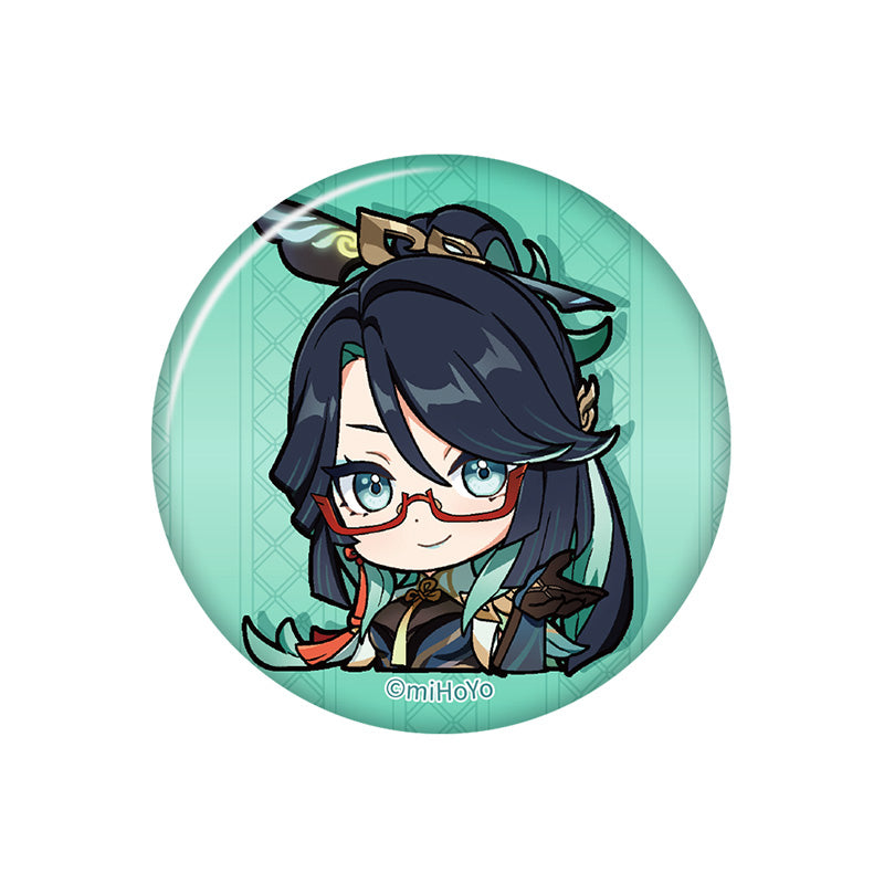 Genshin Impact Q Version Expression Badge Series Liyue Xianyun chibi badge pearl gloss finish