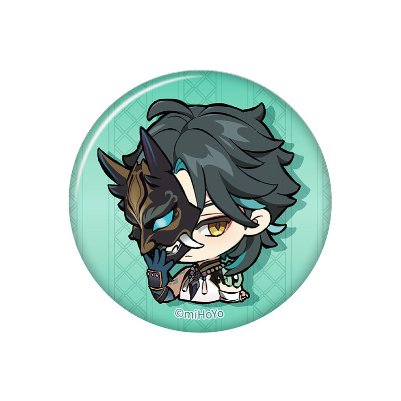 Genshin Impact Q Version Expression Badge Series Liyue Xiao chibi badge pearl gloss finish