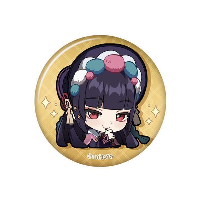 Genshin Impact Q Version Expression Badge Series Liyue Yun Jin chibi badge pearl gloss finish