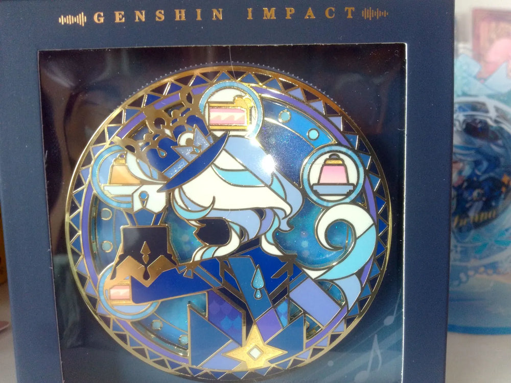 Genshin Impact Rainbow Invitation Série Badge Métallique
