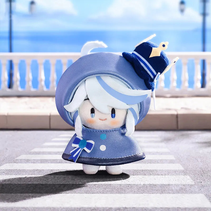 Genshin Impact Rainy Fun Plush Keychain Raincoat Design Details