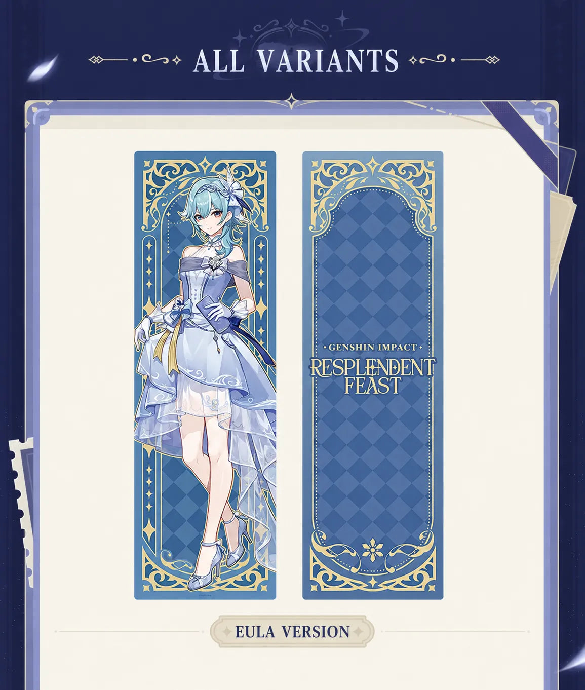Genshin Impact Resplendent Feast Kamisato Ayato body pillow detail with refined full-body fantasy-themed artwork