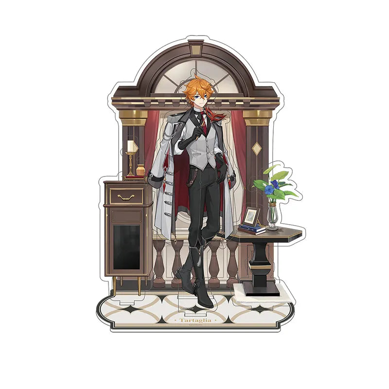 Genshin Impact Tartaglia Resplendent Feast scene combination acrylic standee featuring elegant interior display design