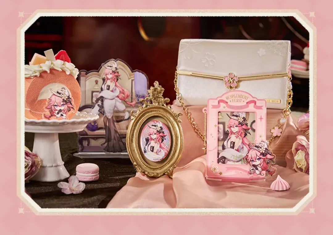 Genshin Impact Resplendent Feast Yae Miko magnetic acrylic photo frame stand details